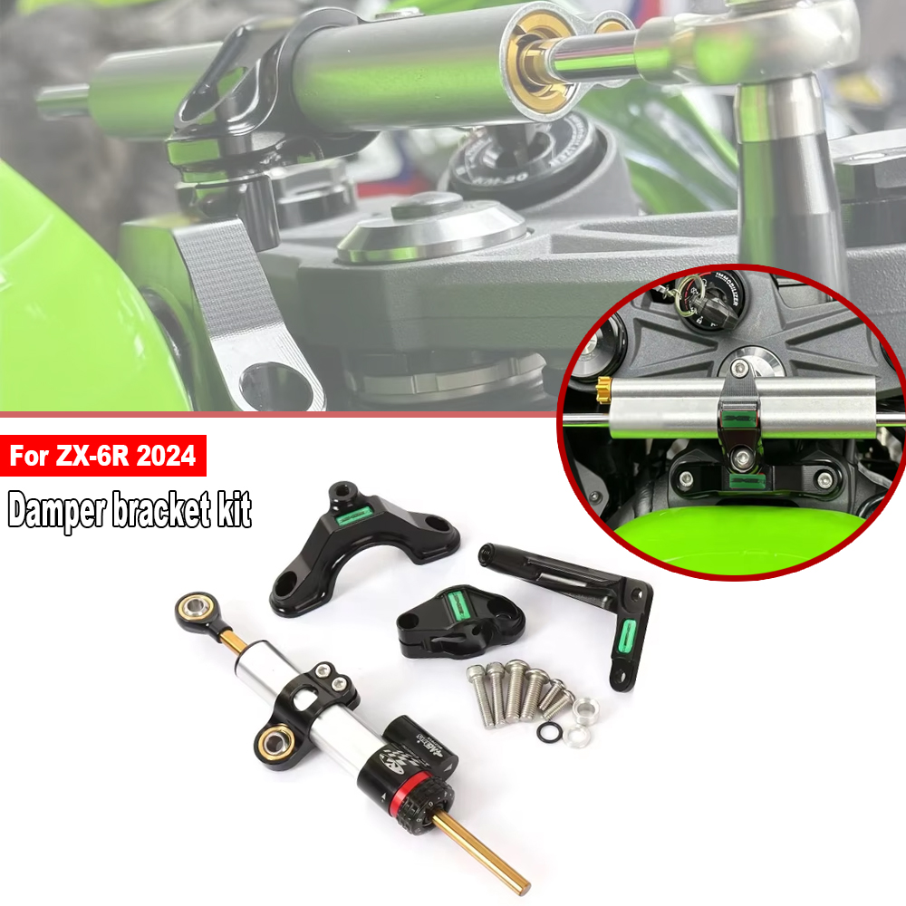 For Kawasaki Ninja ZX 6R ZX-6R - Steering Damper Stabilizer Kit Cnc 评论和价格