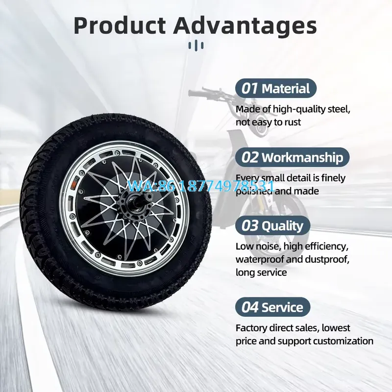 Wmwmnu for High Power 12 Inch  - 60V 5000W Brushless Hub Motor 评论和价格