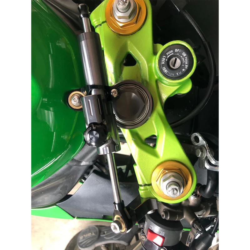 For Kawasaki Ninja ZX-6R ZX636 - Steering Damper Stabilizer Kit Cnc 评论和价格